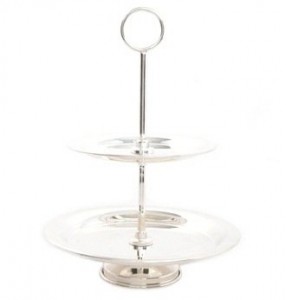 2_Tier_Silver_ Dessert Stand