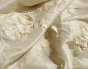azalea ivory with ivory ribbon