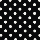 black with white dots