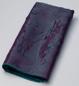 Napkin, Crushed Galaxy green purple