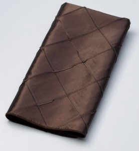 pintuck napkin chocolate