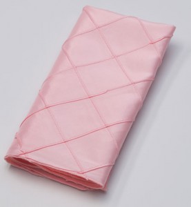 pintuck napkin pink