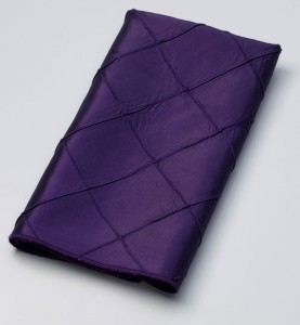 pintuck napkin purple