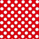 red with white dots