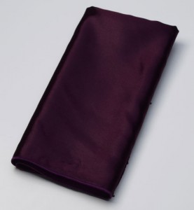 satin napkin grape