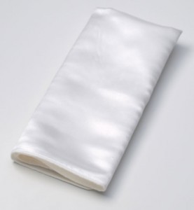 satin napkin white