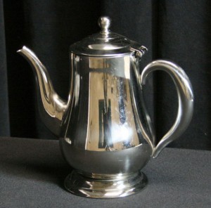 silver coffee pot