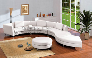 White Leather Sofa