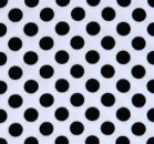 white with black dots