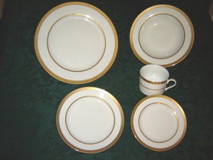 fancy gold band china