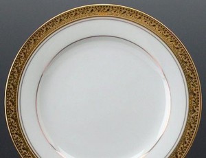 fancy gold plate